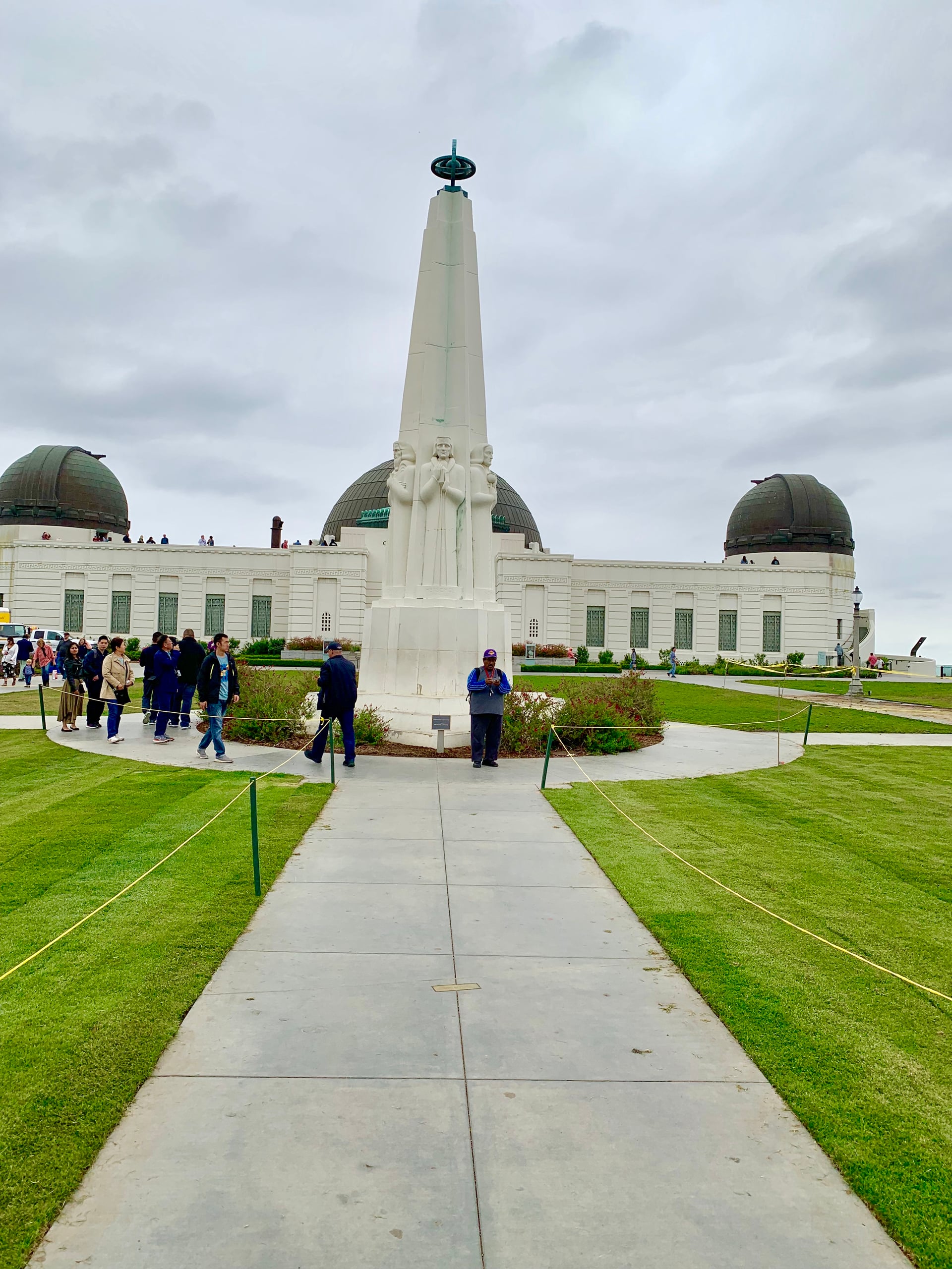 Griffith Observatory and Astronomers Monument — panoramic views on many TNT Tours itineraries